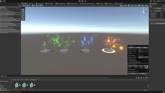 do unity shader unity vfx and particle systems effects for unity 3d or 2d game