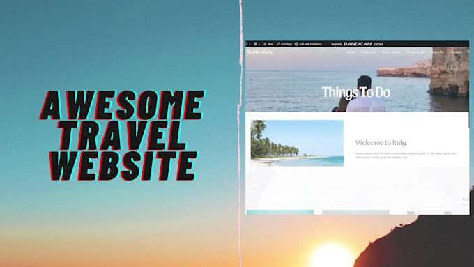 create professional travel agency affiliate website