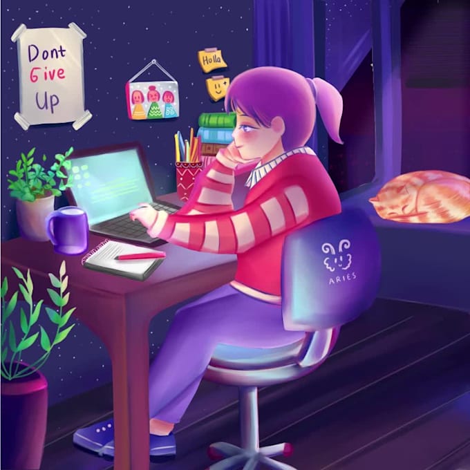 create wonderful lofi animation