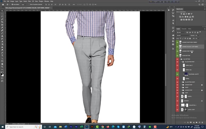 create custom PSD dress mockup to apply fabric