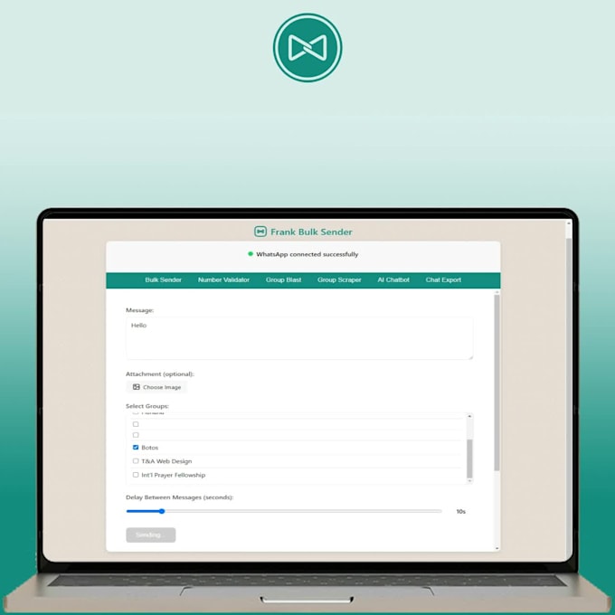 provide a whatsapp bulk sender and automation tool