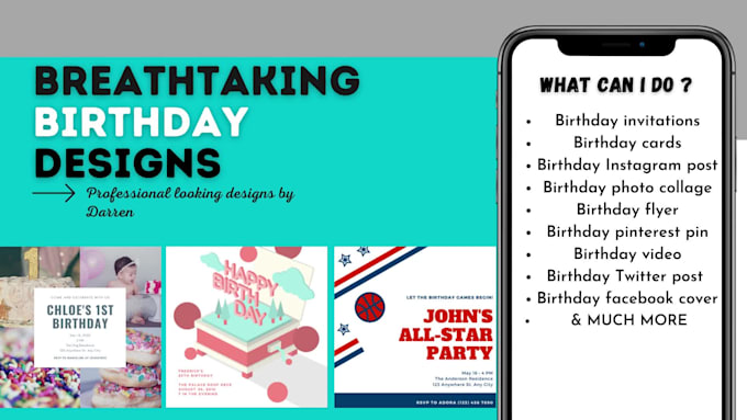 design personalized birthday invitations