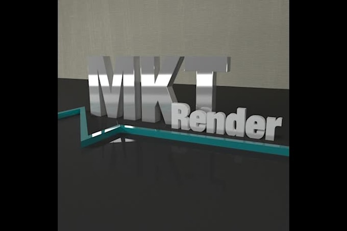 Modeling 3d logo also rendering and animation by Diego_brana | Fiverr