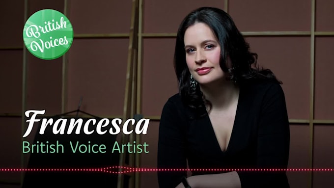 be your professional female british voiceover