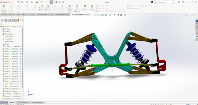 create 3d cad suspension design for automotive and engineering projects