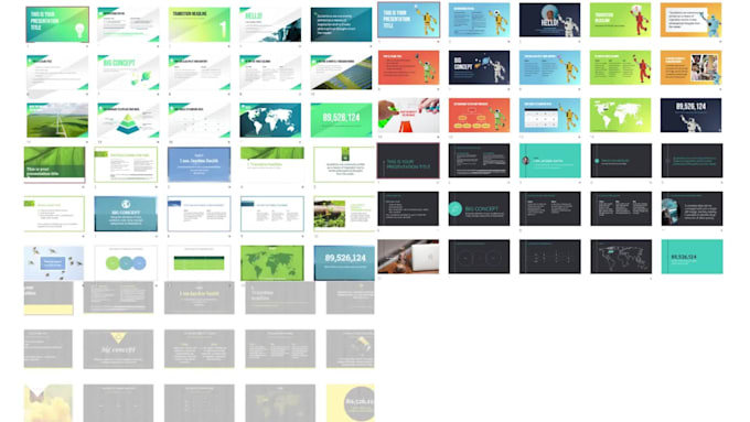 do powerpoint presentation design, recreate, modification