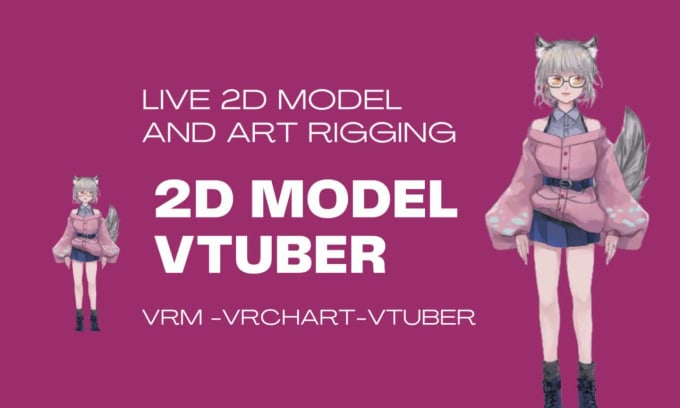 Design Live D Model Vtuber Avatar Rigging Facerig Prprlive Live D