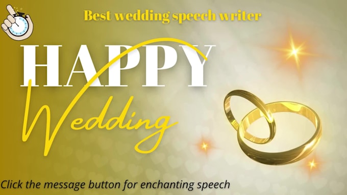 do wedding speech, best man speech, maid of honor and all wedding speech