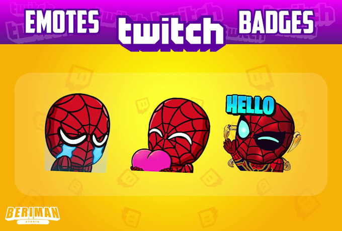 make amazing custom twitch sub badges and twitch emotes