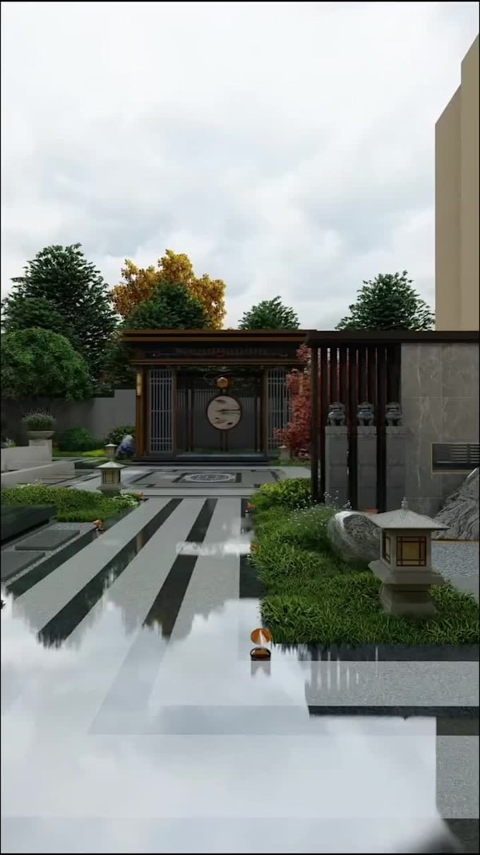 do landscape, garden design, site plan,achicad architectural drawing
