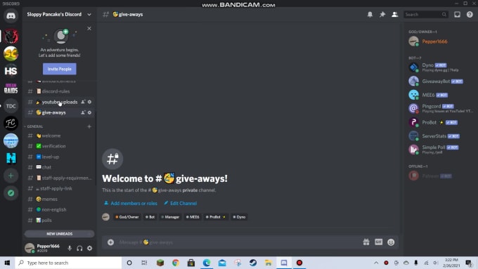 Make a custom discord server by Sloppy_pancake | Fiverr