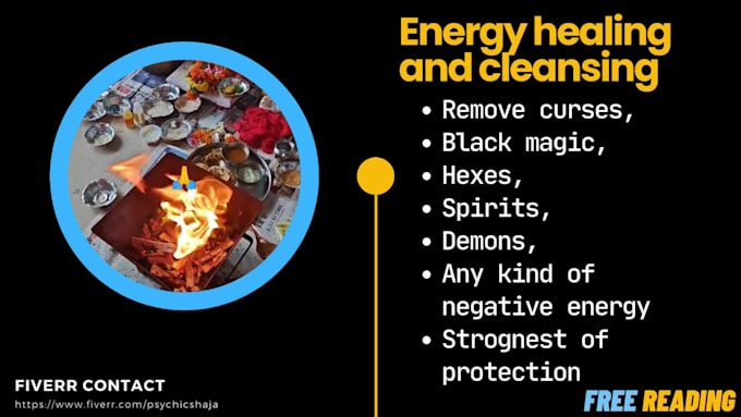 remove dark magick,curse,blockages and clean your energy