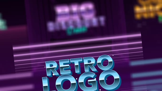 make you a retro 80s style logo