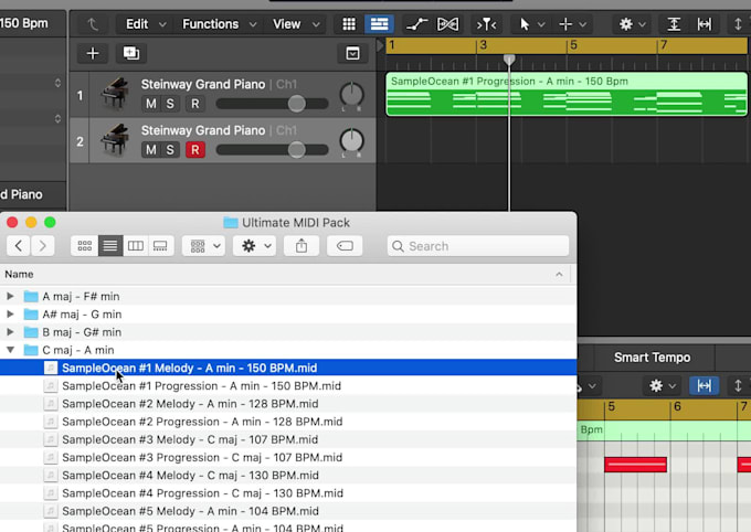 create a midi pack