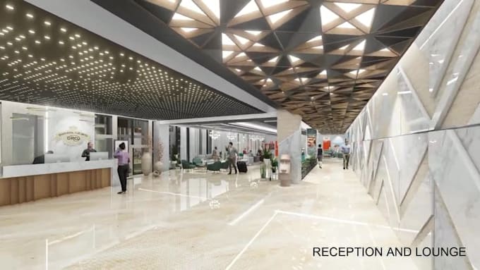 create exterior interior 3d model and render