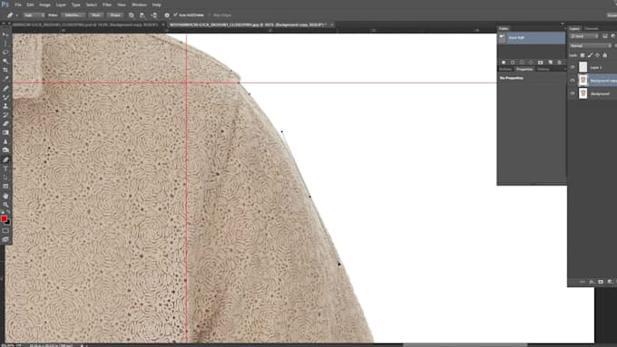 do  ghost mannequin,neck join ,flat lay  wrinkle removing