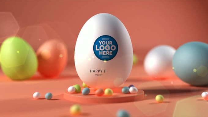 customize happy easter greetings video