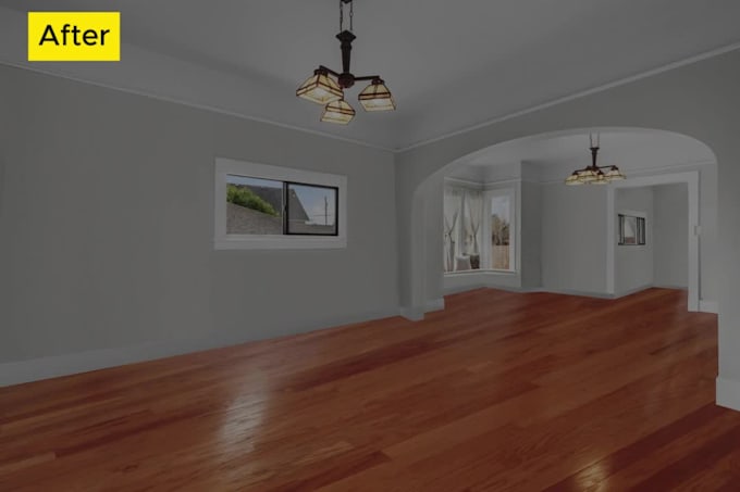 do furniture remove and objects for real estate photos