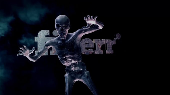 put your logo in a horror halloween animation
