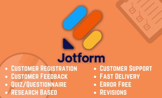 use jotform to create responsive and professional forms