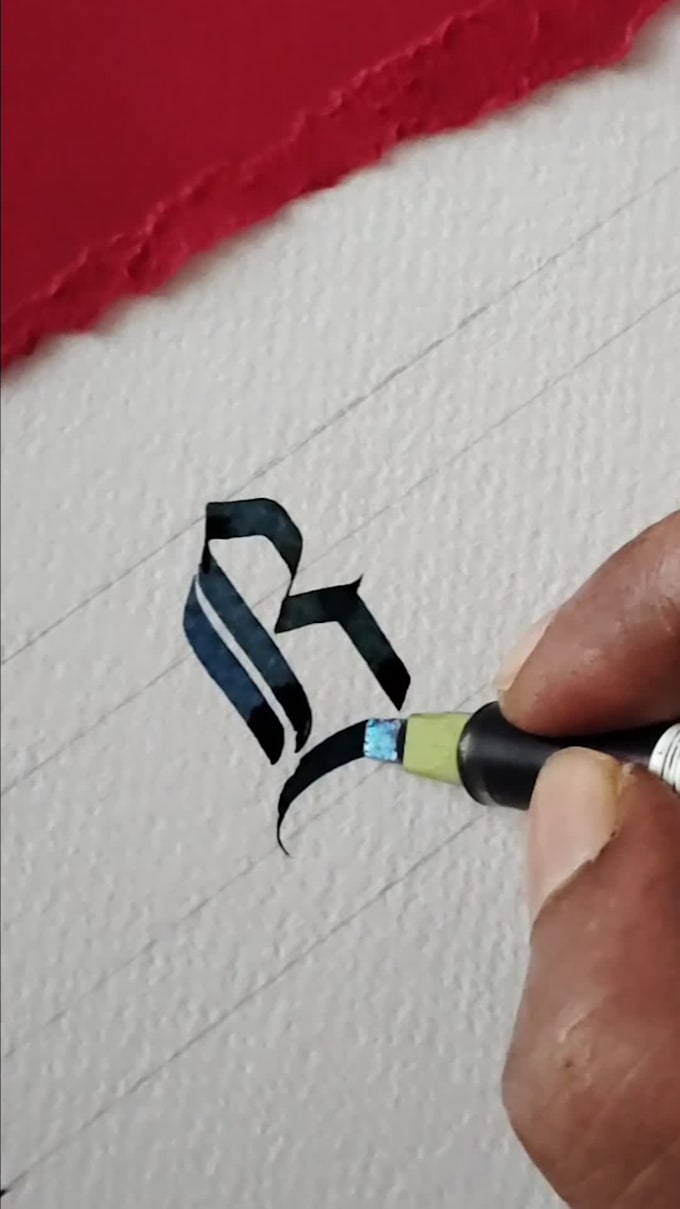 do gothic calligraphy for you