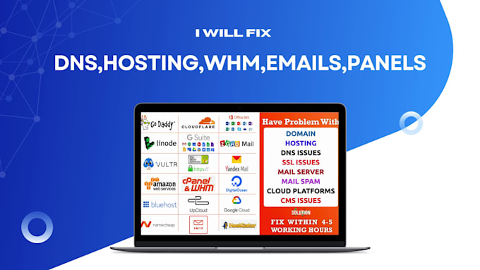 fix emails within cpanel hosting, wordpress, migration,dns