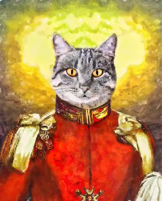 Paint custom pet portrait in royal painting renaissance by Felinsart ...