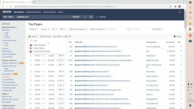 provide complete backlinks reports and seo competitors analysis using ahrefs