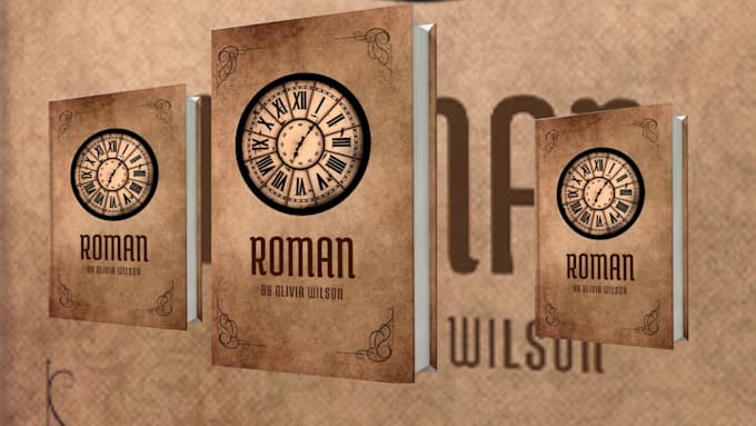 design album, book and ebook cover with back and spine