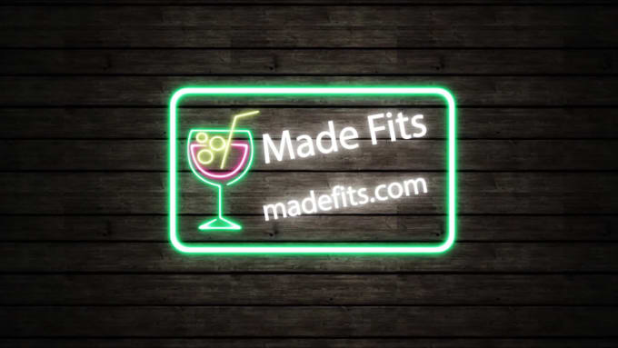 make a neon sign video