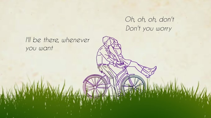 create animated hand drawn lyrical music video