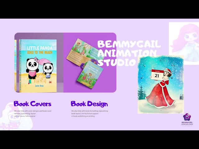 make cute cartoon children book illustration