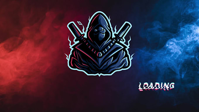 design twitch overlay logo and animation