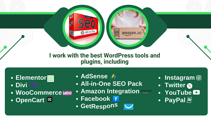 custom wordpress website and elementor redesign woocommerce store setup