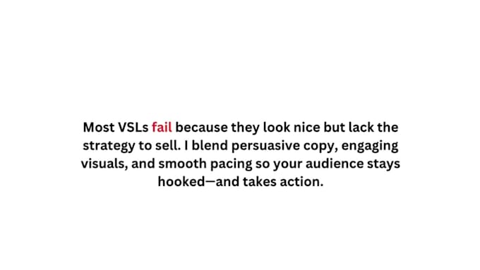 create a high converting vsl video sales letter that boosts sales