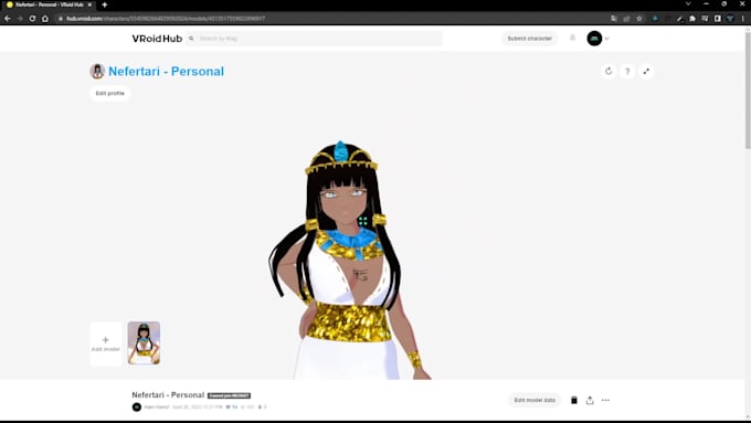 te haré un personaje 3d anime para ser vtuber o vstreamer