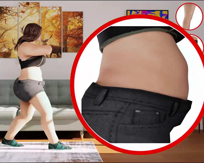 create 3d workout animation videos