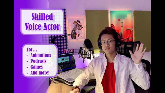 be your male voice actor in your project