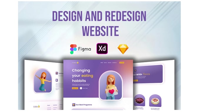 Design and redesign your website, ui ux designing expert by ...