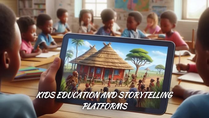 create 3d african folktale animation ai video youtube, education, storytelling