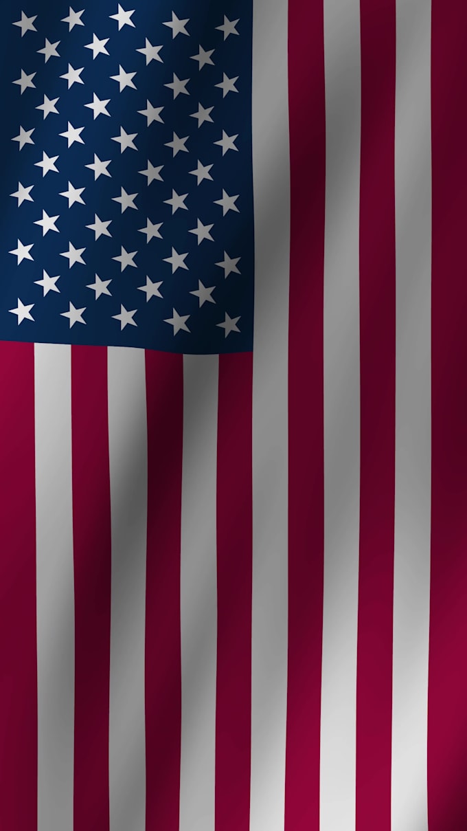 create vertical waving flag animation with your logo, text, or image
