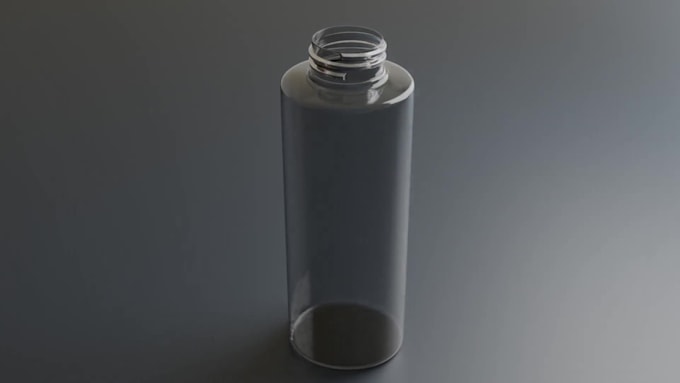 create any 3d bottle design