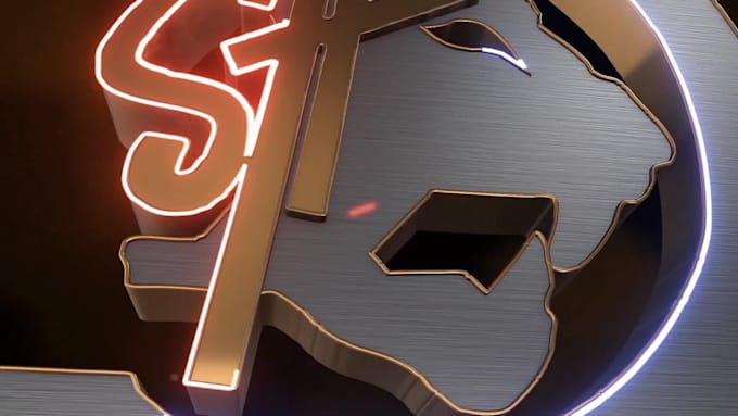 create 3d logo intro animation