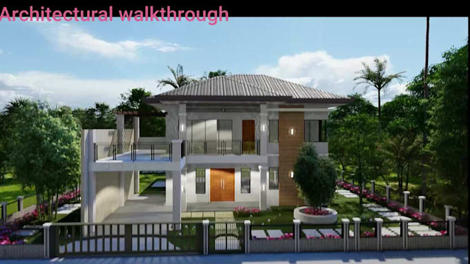 create architectural 3d rendering and walkthrough animation