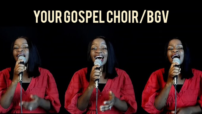 record your gospel choir, background vocals or harmony