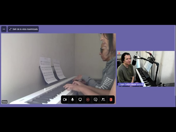 teach online piano lessons in spanish