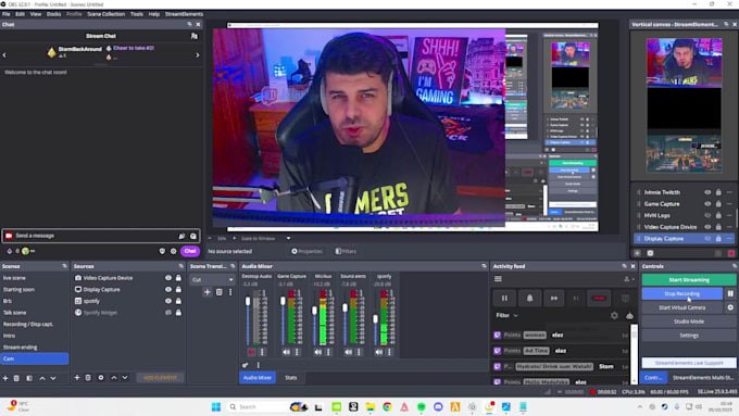 give 1 on 1 lessons to setup and configure your obs studio from scratch