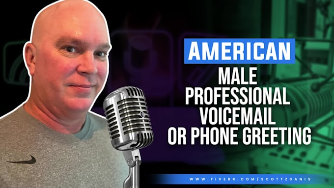record a premium american male voice over for IVR, voicemail, and busines