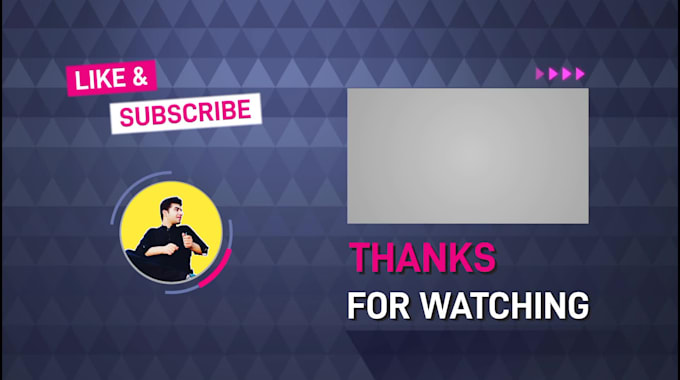 create custom end screen outro for youtube channel