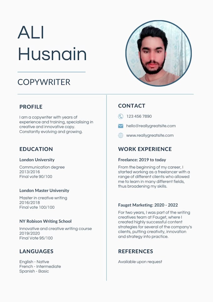 your resume, cover letter, and linkedin